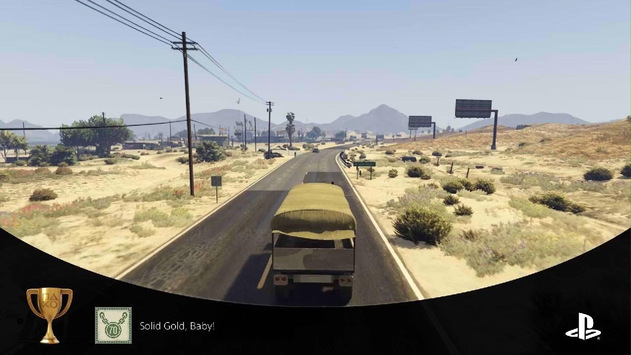 Grand Theft Auto V Solid Gold Baby Trophy