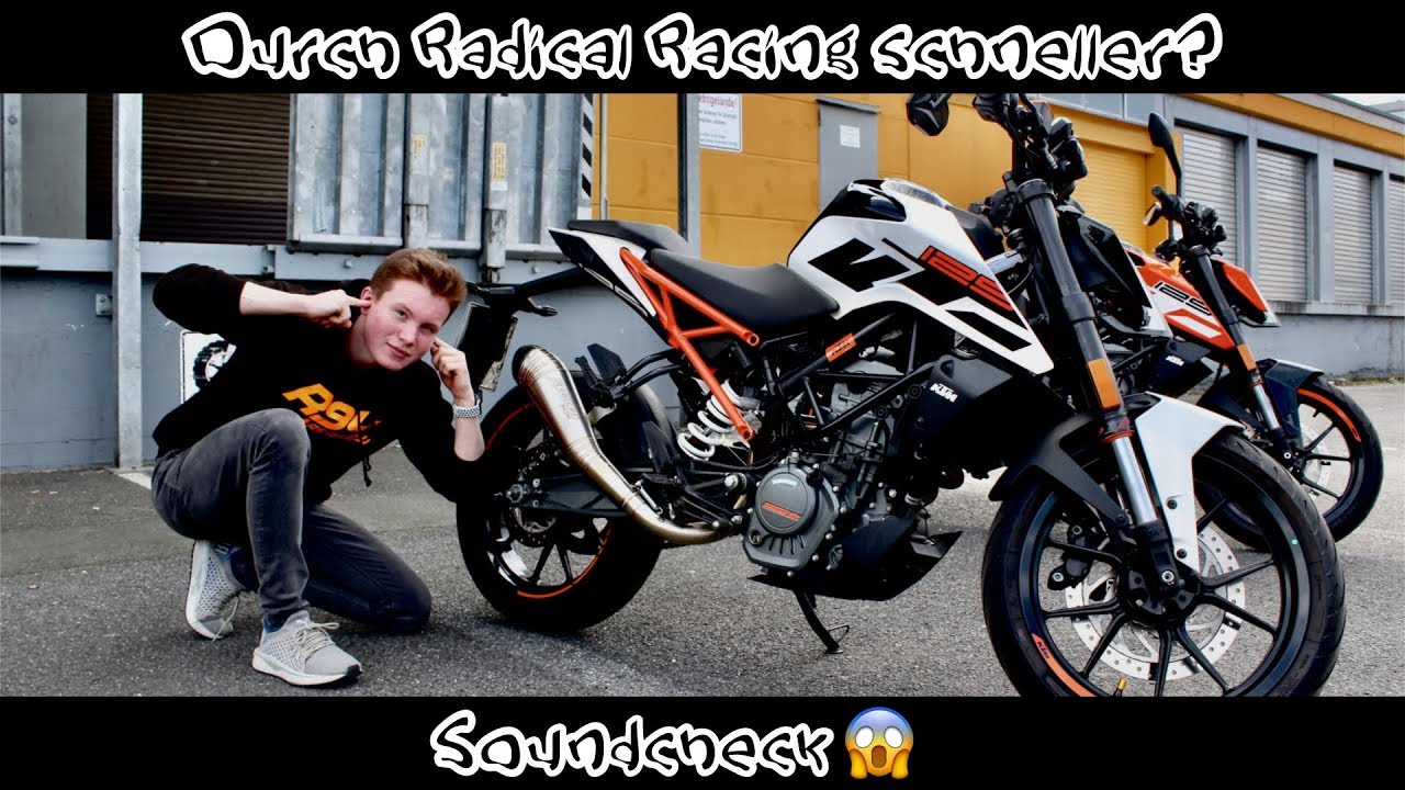 KTM DUKE 125 2017 / top speed / Radical Racing