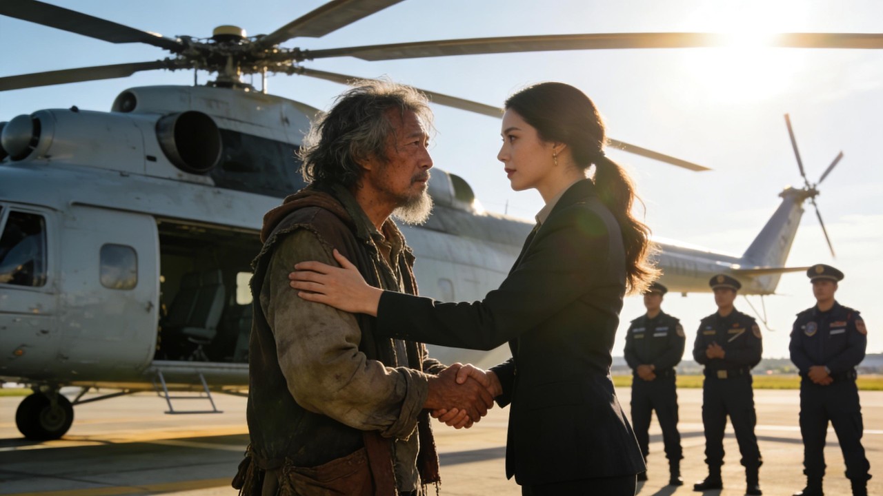 【Full】流浪漢在垃圾堆裏撿來的棄孩子竟是首富千金！16年後首富開著直升機來送錢報恩供他養老，人生徹底逆襲！#drama #萌娃 #都市 #逆袭 #亲情