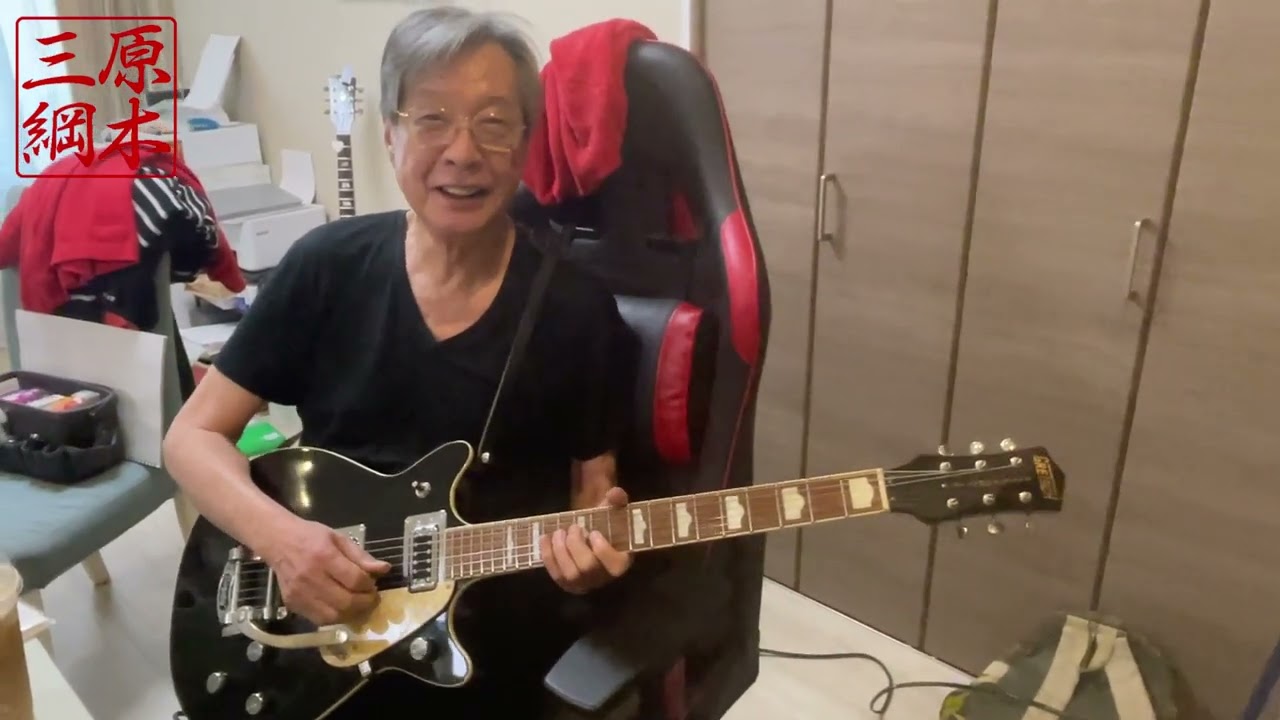 グレッチのギターをもらいました。関西ライブの告知。