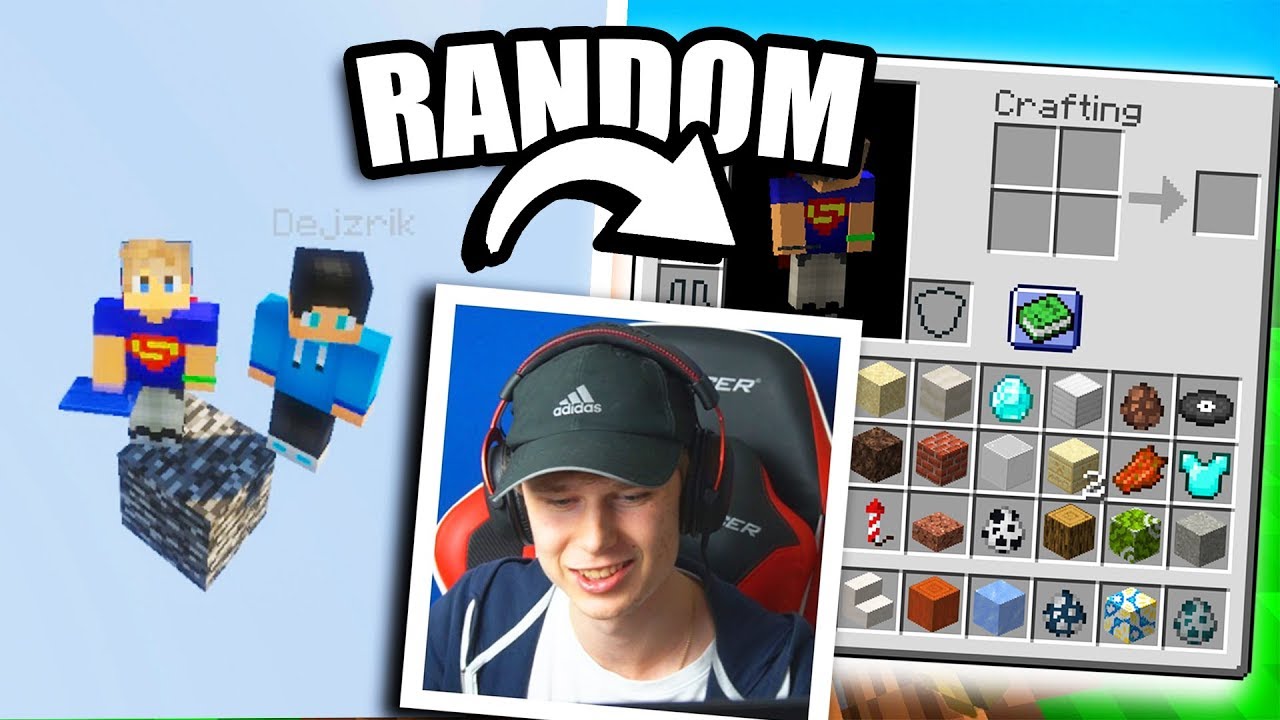 SKYBLOCK, ale dostanu náhodnou věc každých 5 sekund