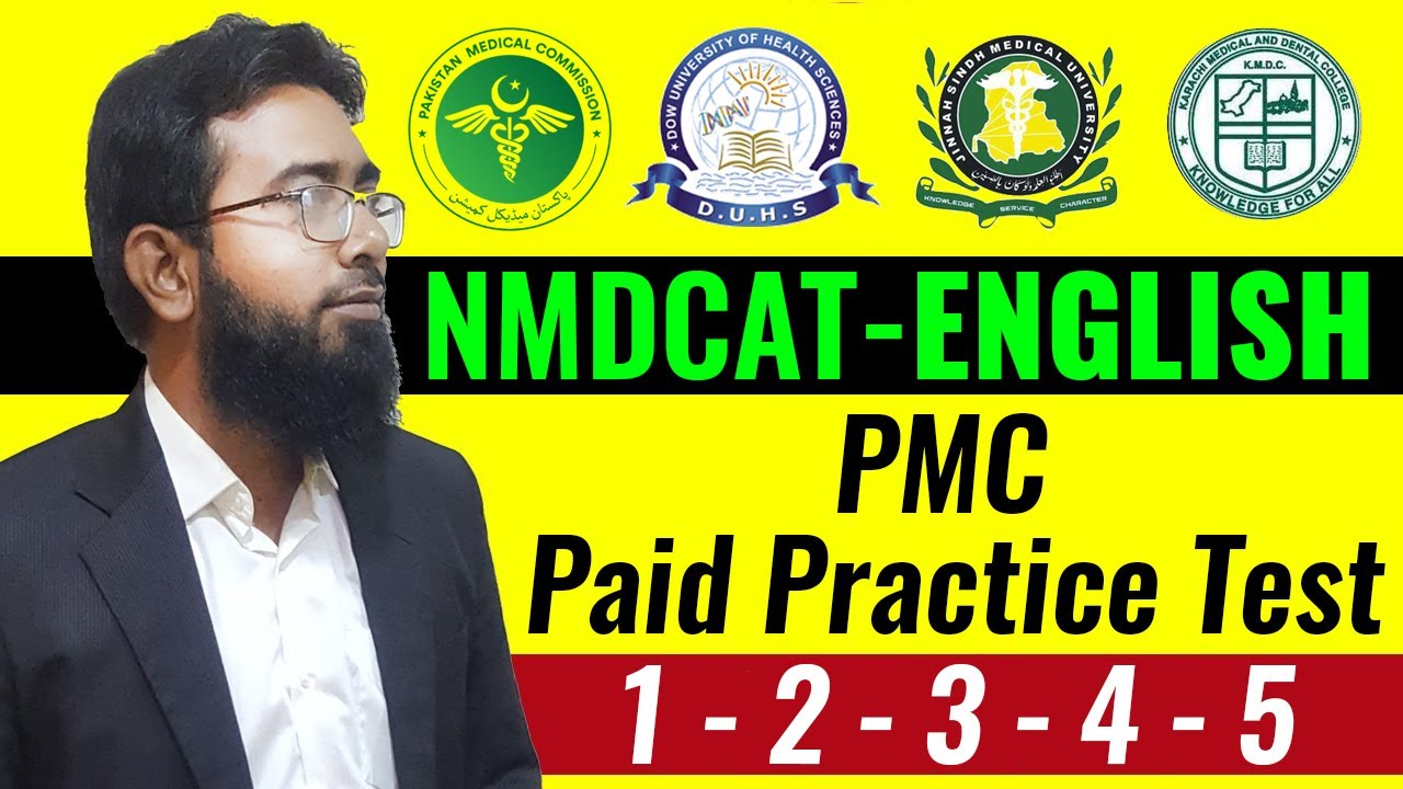 MDCAT English (PMC Paid Practice Test 1 to 5)