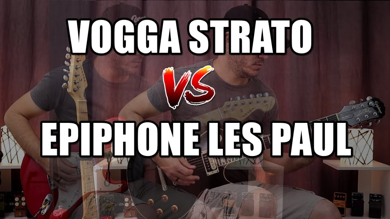VOGGA STRATOCASTER vs EPIPHONE LES PAUL com SEYMOUR DUNCAN.