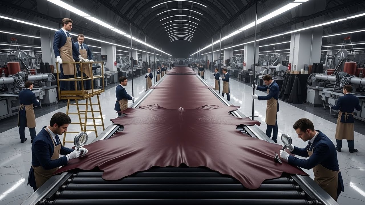 Inside a Luxury Car Leather Workshop: How 18 Premium Hides Become a $500,000 Interior (Full Process)