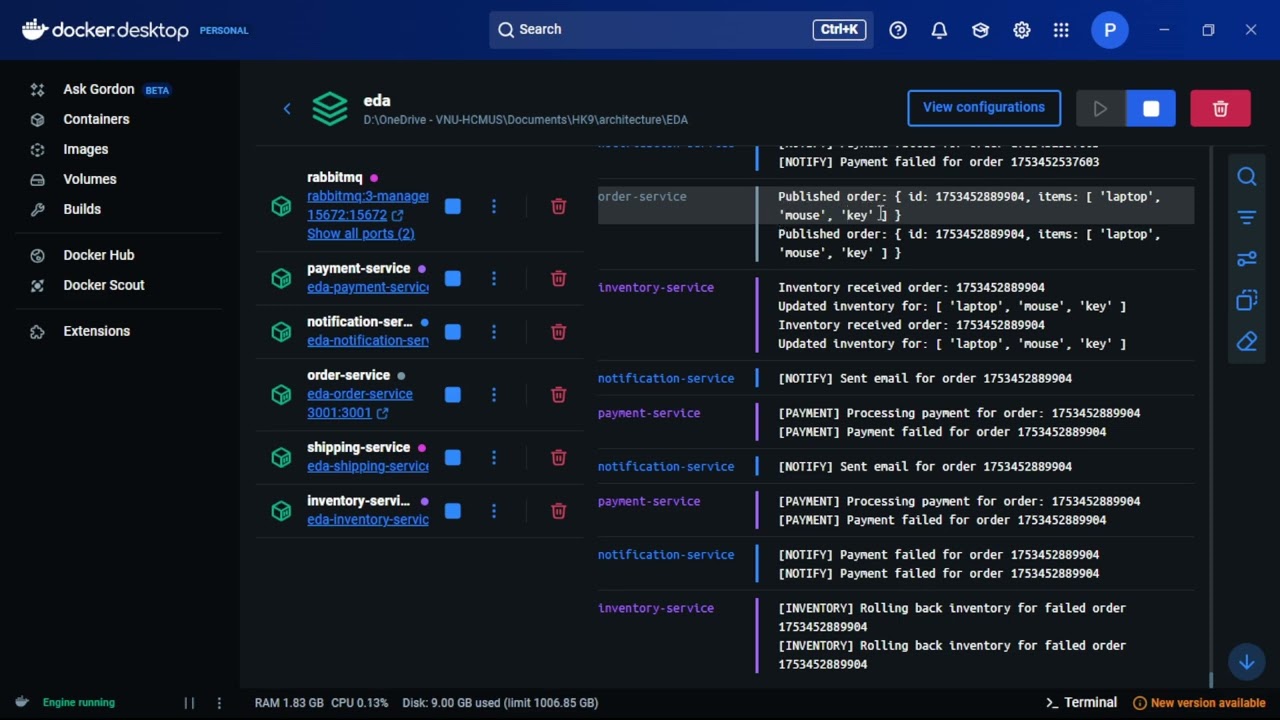 Demo Event Driven Architecture | 22127123