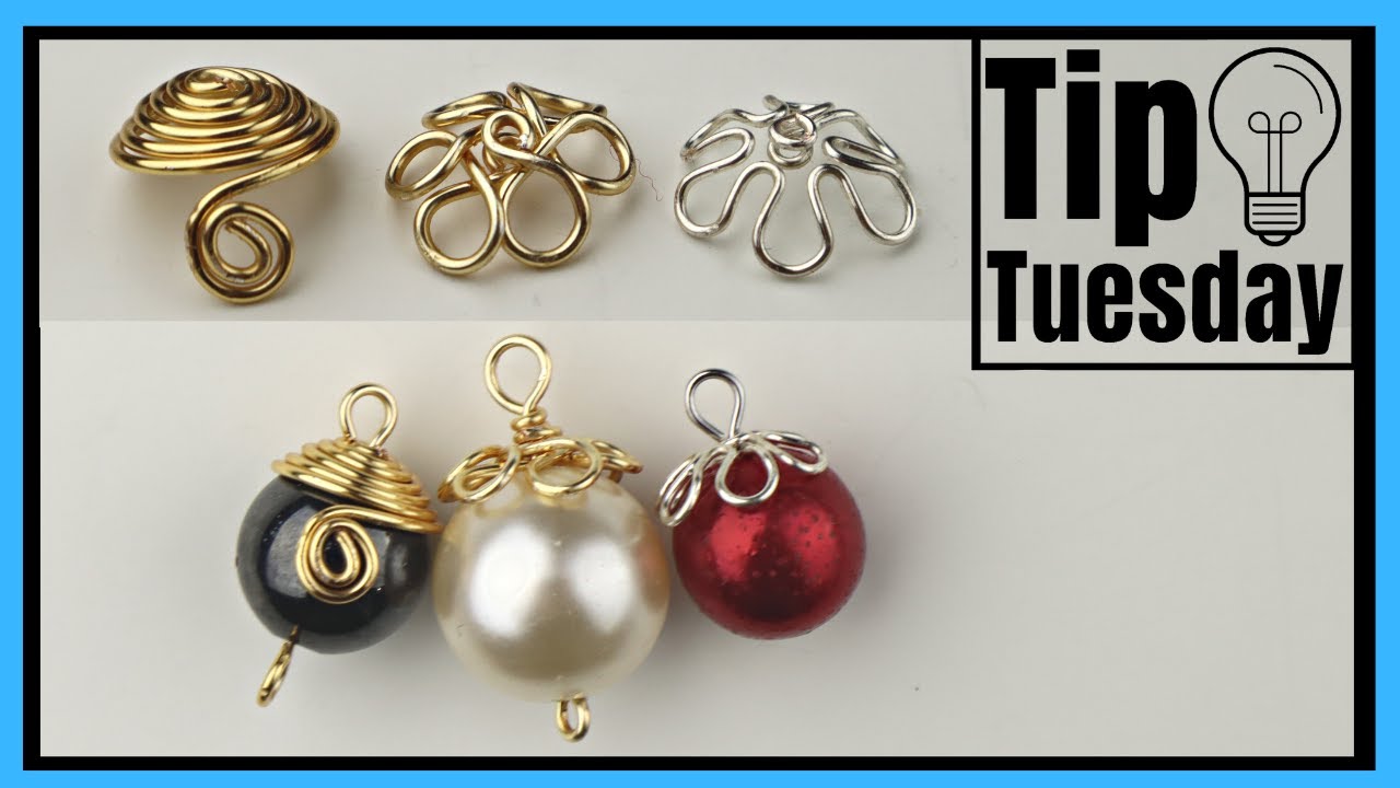 Simple Wire Bead Caps Tip Tuesday DIY Jewelry Making Tutorial