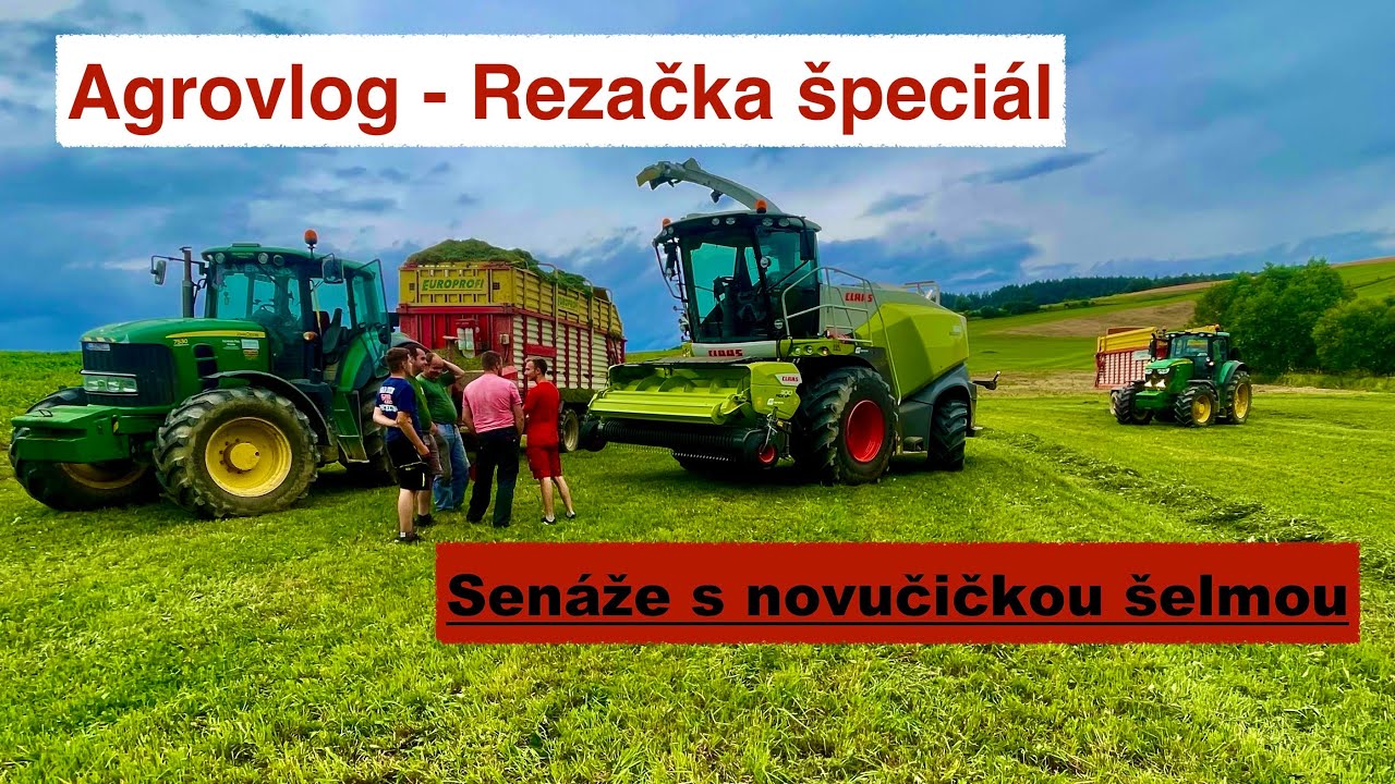 Senážovanie s novučičkou šelmou! - Claas Jaguar 850 - Agrovlog #rezačka špeciál