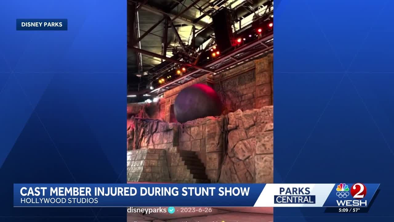 Disney cast member injured trying to stop massive rogue rubber ball during Indiana Jones show