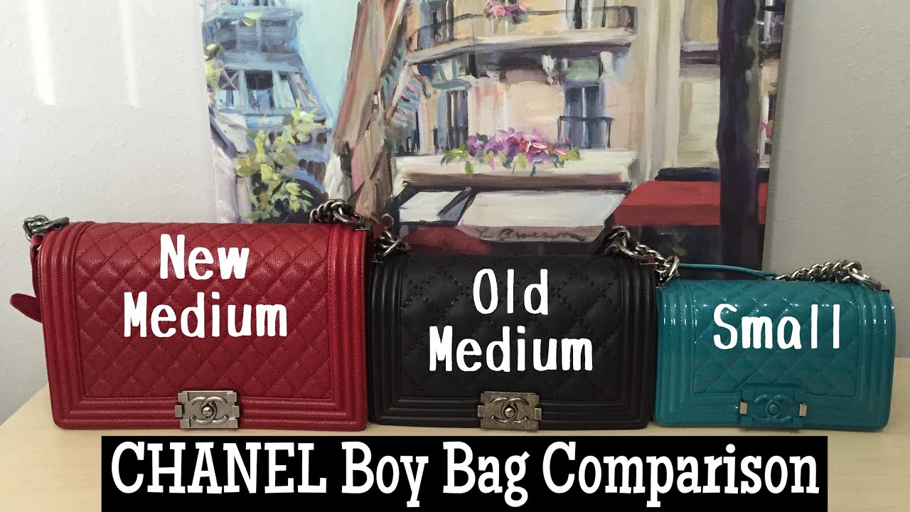 3 CHANEL Boy Bag Comparison // Small v. Old Med v. New Med