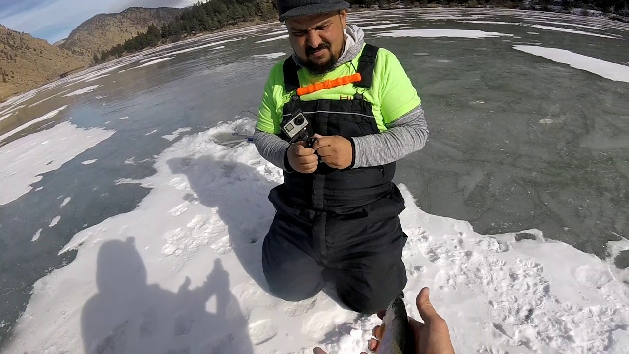 Ice Fishing Georgetown Lake - thA Rod fAther Loses A GoPro Hero 4!!!