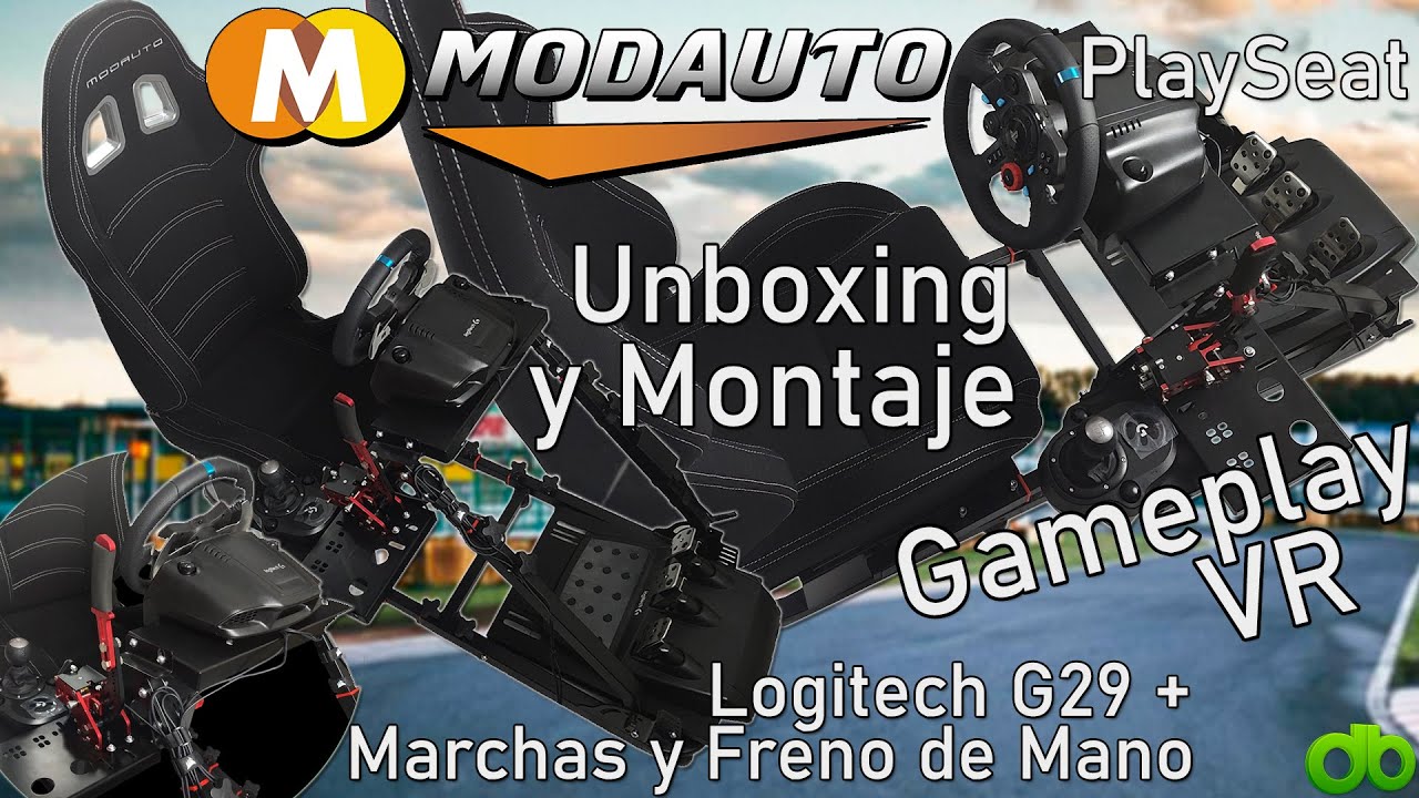 Playseat Asiento Pack SimRacing N820B MN180 + Soporte N820A Modauto-tuning.com Tutorial Logitech G29