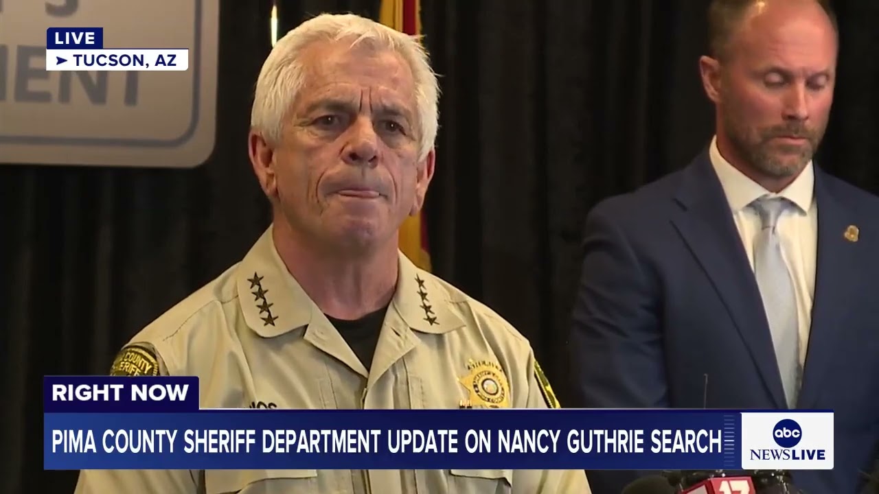 Sheriff's Department gives update on search for Nancy Guthrie, mother of Savannah Guthrie
