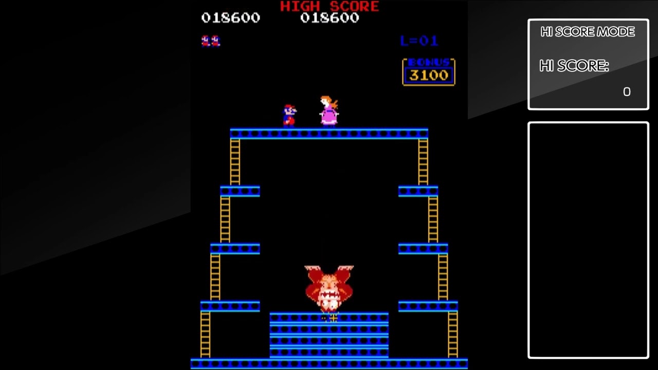 Switch - Arcade Archives: Donkey Kong [Hi Score Mode - 61,000]