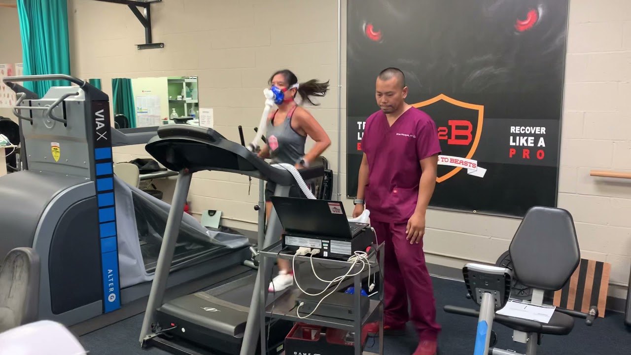 Triathlete Tessa vo2max test