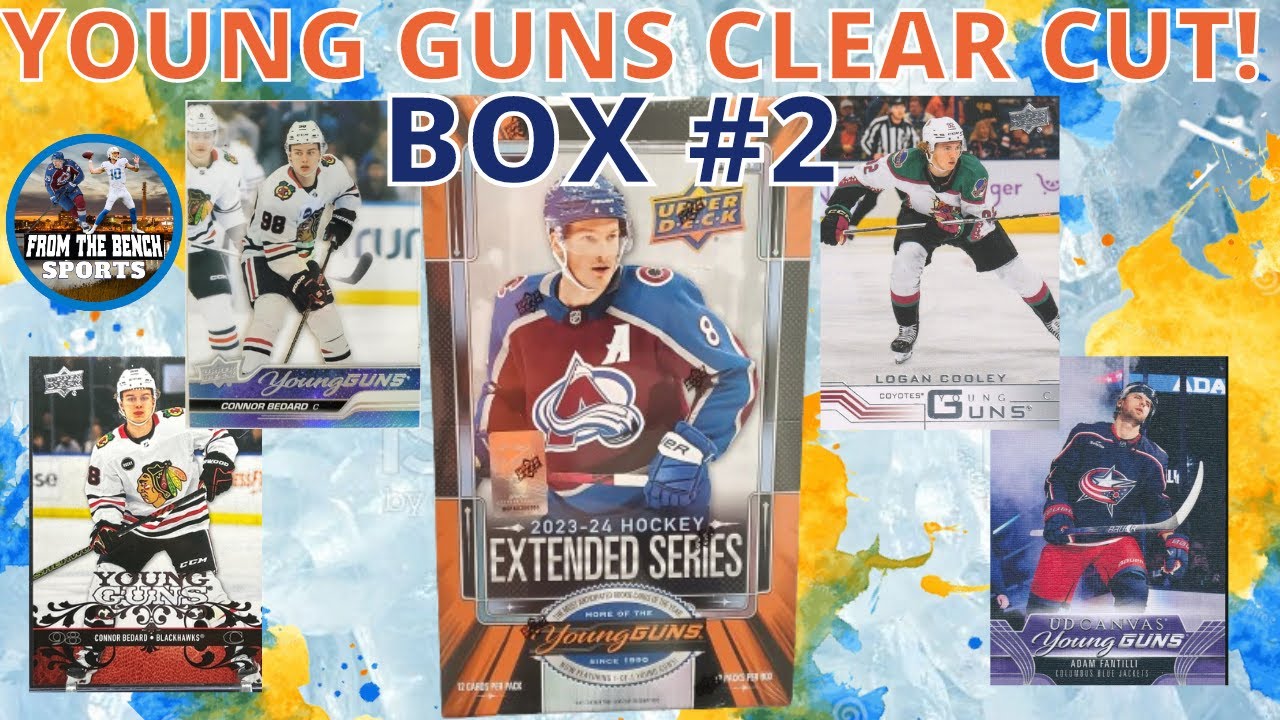WE GOT THE YOUNG GUNS CLEAR CUT CASE HIT - BOX 2 OF 2023-24 EXTENDED SERIES HOCKEY HOBBY OPENING!