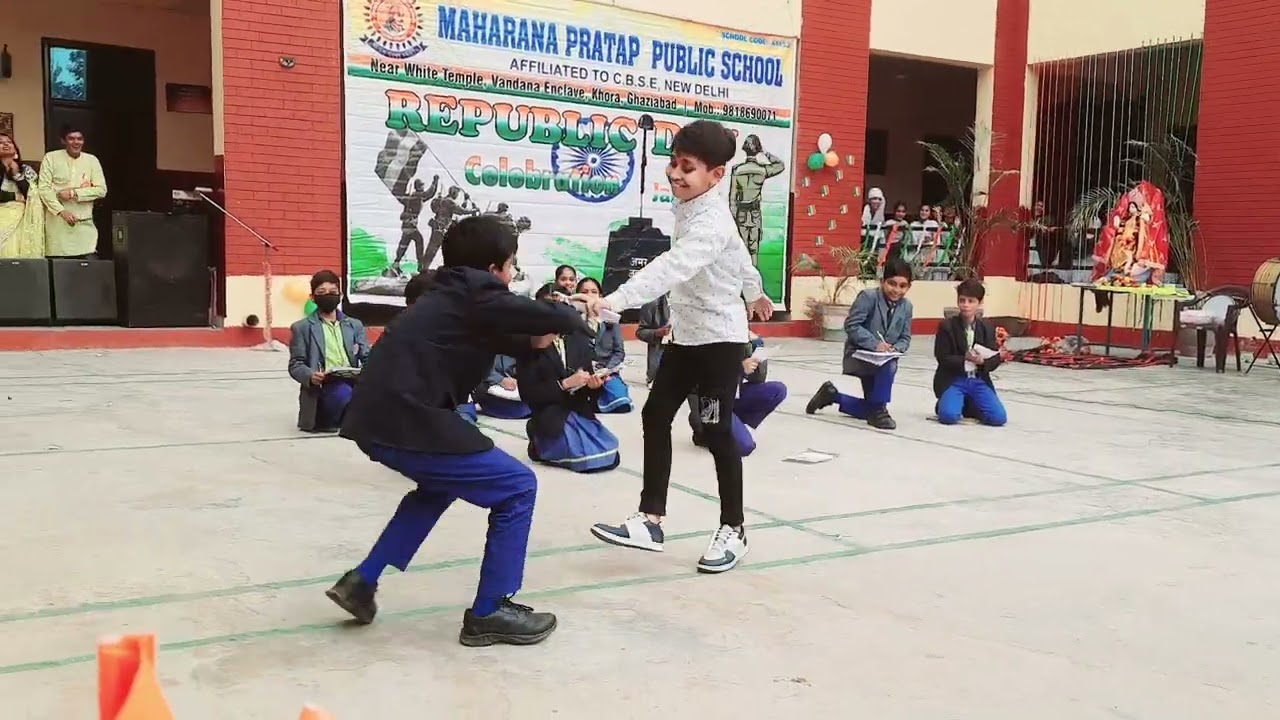 5th Class performance on Republic Day 26th January Maharana Pratap public School