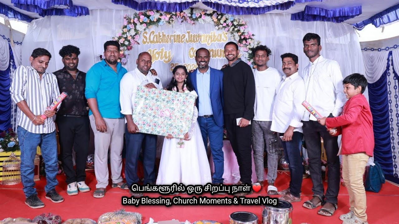 A Special Family Day in Bangalore | Baby Blessing, Church Moments & Travel Vlog
