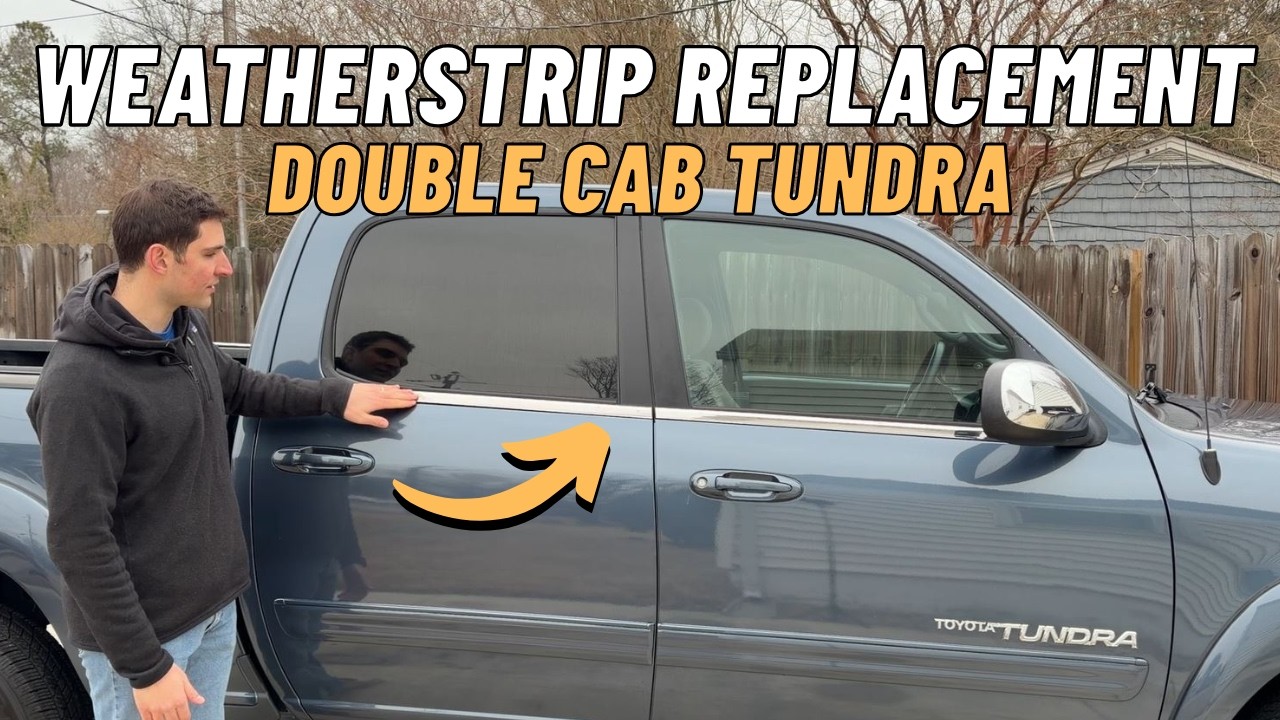 Refreshing the Window Weatherstrip on my DC Tundra
