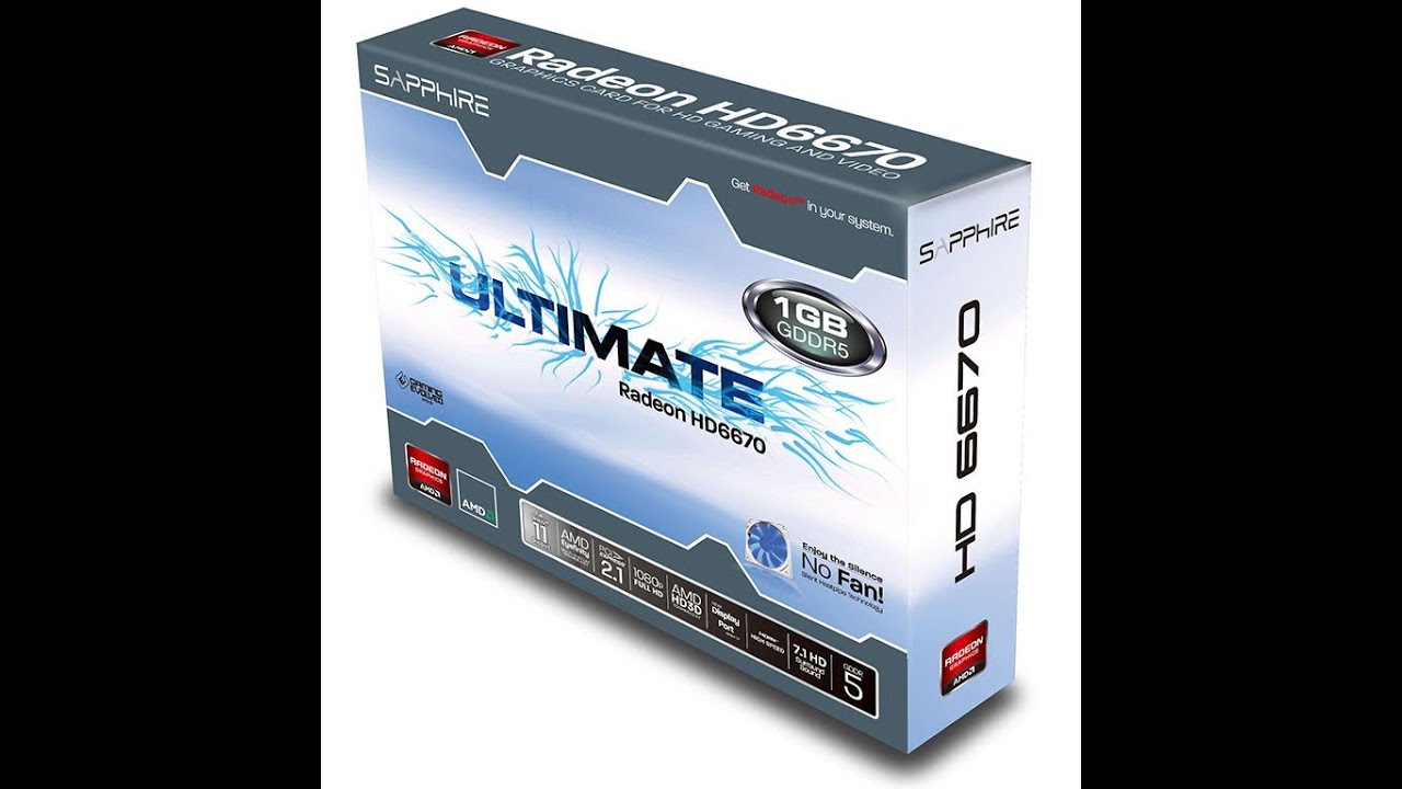 Sapphire HD6670 1GB Ultimate Edition Graphics Card Review