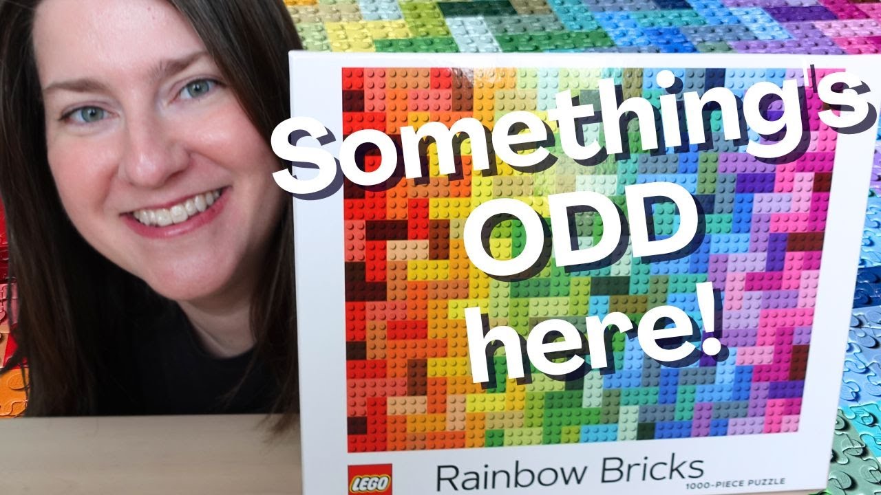 Inside the Box - The 1000 pc. Rainbow Bricks Puzzle by Chronicle Books
