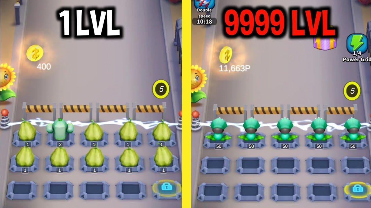 MAX LEVEL in Idle Plants - Merge & Zombies Game