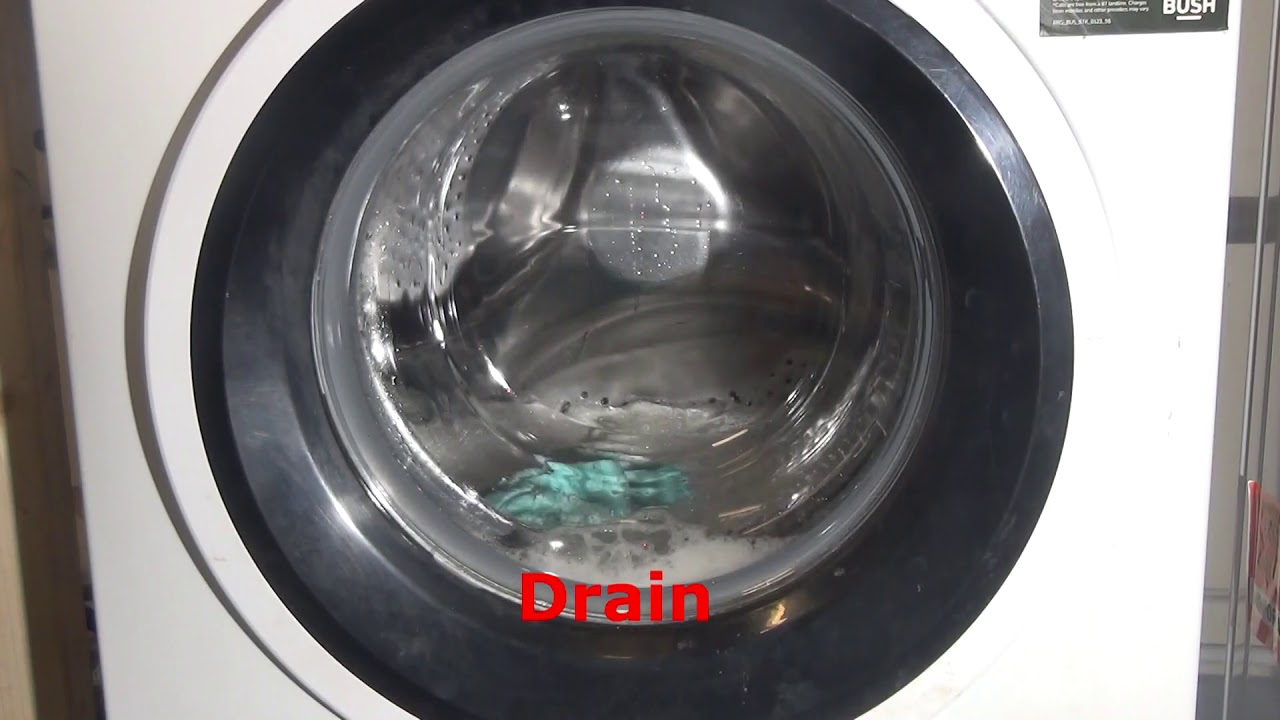 Bush WDNSX86W washer dryer - 1 hour wash and dry program (Full cycle)