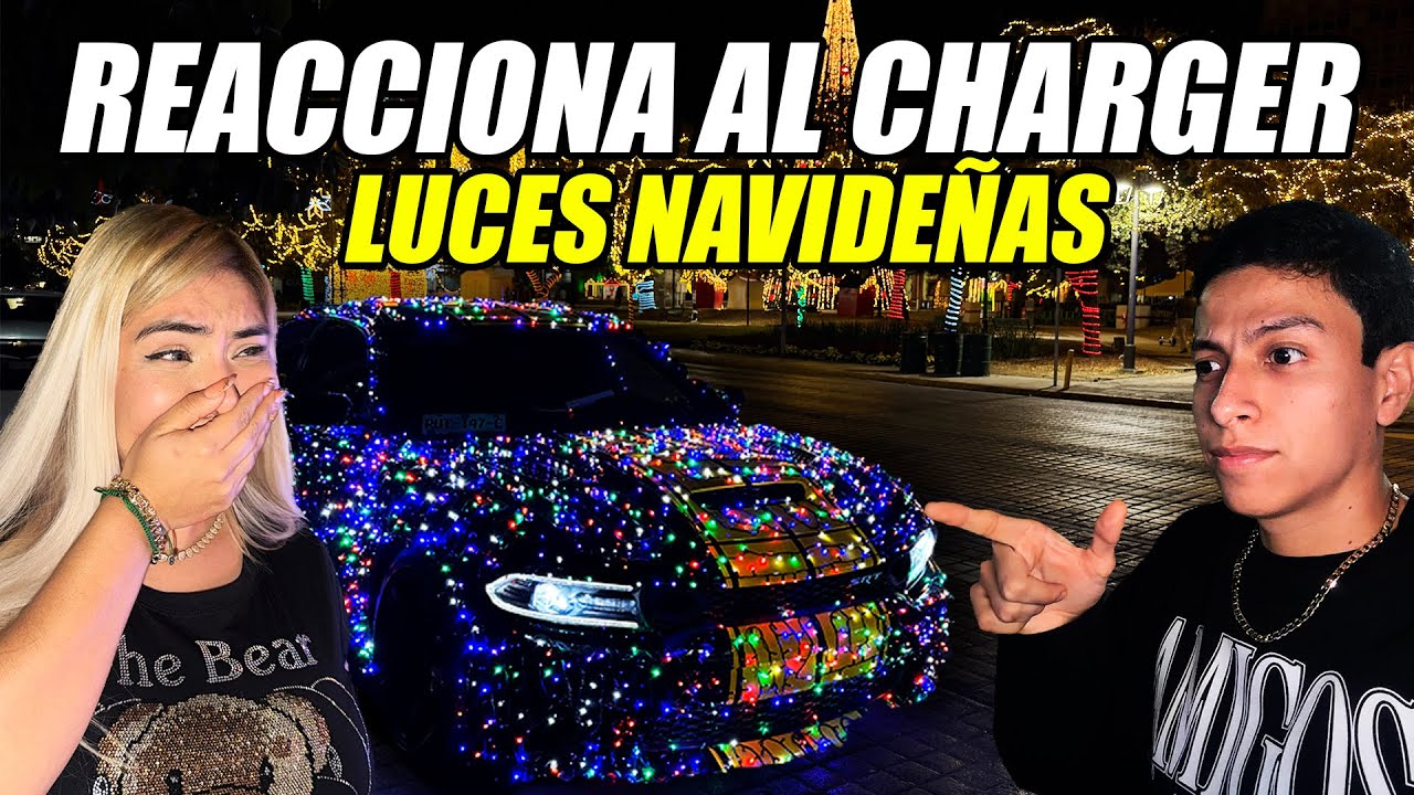 LE PUSE LUCES NAVIDE&Ntilde;AS a CARRO DEPORTIVO *as&iacute; reaccion&oacute; mi novia*