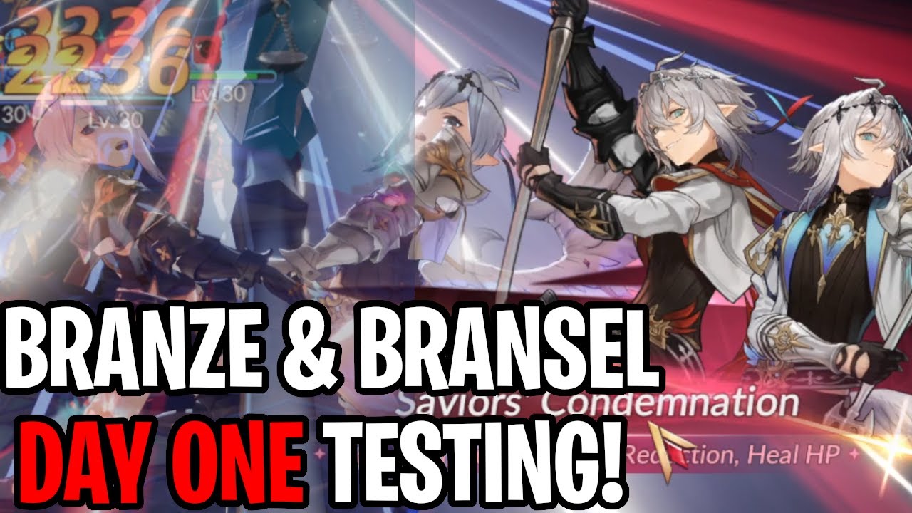 Branze i Bransel &ndash; pierwszy dzień test&oacute;w! Bliźniaki wydają się być w porządku?! [Seven Knights: R...