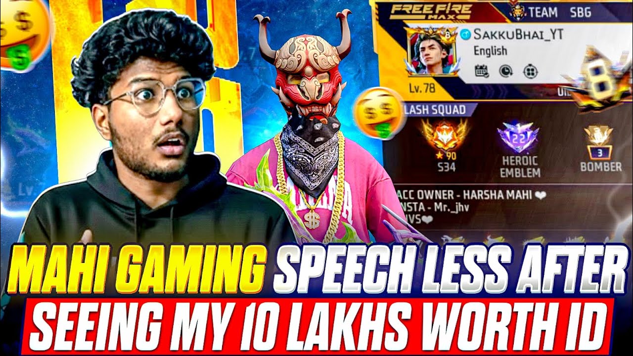  Telugu Streamer Reacts to My 10L Worth  ID 😂🔥 | Mahi gaming gets shocked 😱🔥 | @sakkubhai_yt 