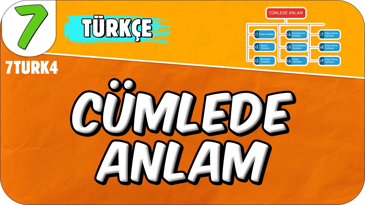 Cümlede Anlam 📙 7. Sınıf Türkçe #2025