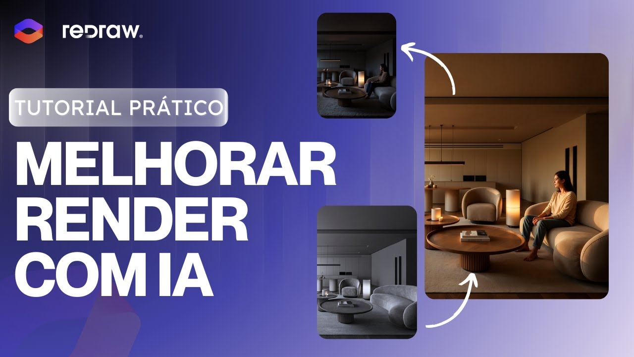 Como melhorar qualquer render usando IA - V3 Lumi Redraw