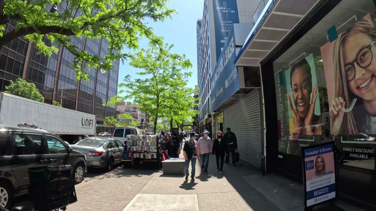 HARLEM 125th STREET EAST [4K] WALKING TOUR NYC  (05. 08, .23) PT.2  !!!