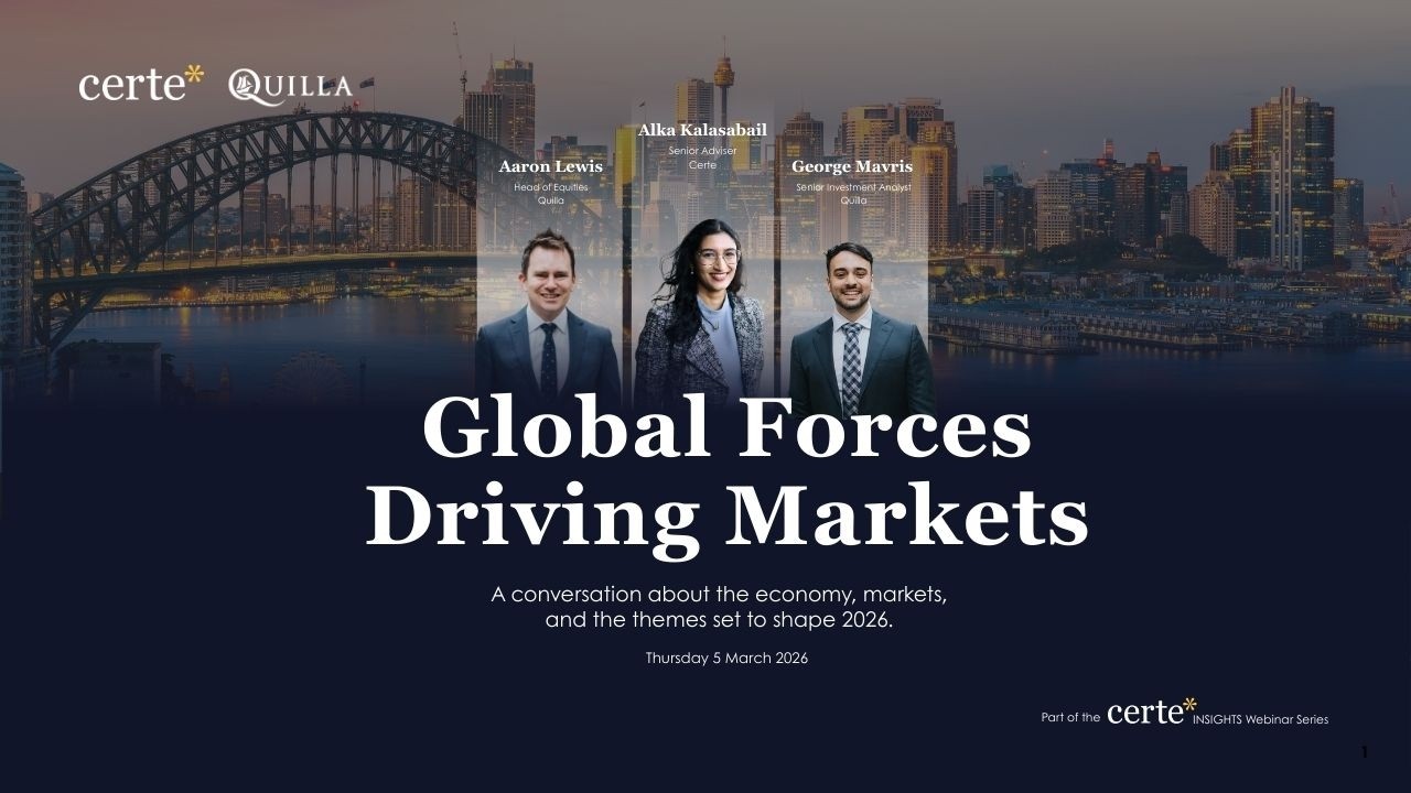Global Forces Driving Markets (webinar recording)