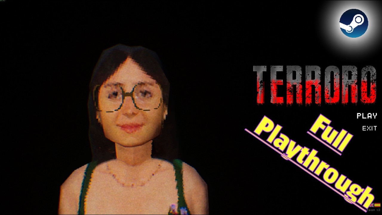 Steam Psycho Horror Game Terroro Full Playthrough 4K