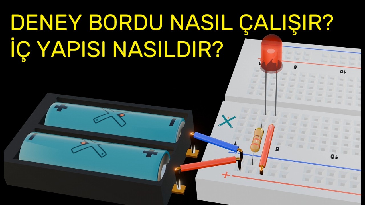 Deney Kartı - Deney Bordu - Breadboard Nasıl Kullanılır? İç Yapısı ve Çalışma Mantığı Nedir? #devre