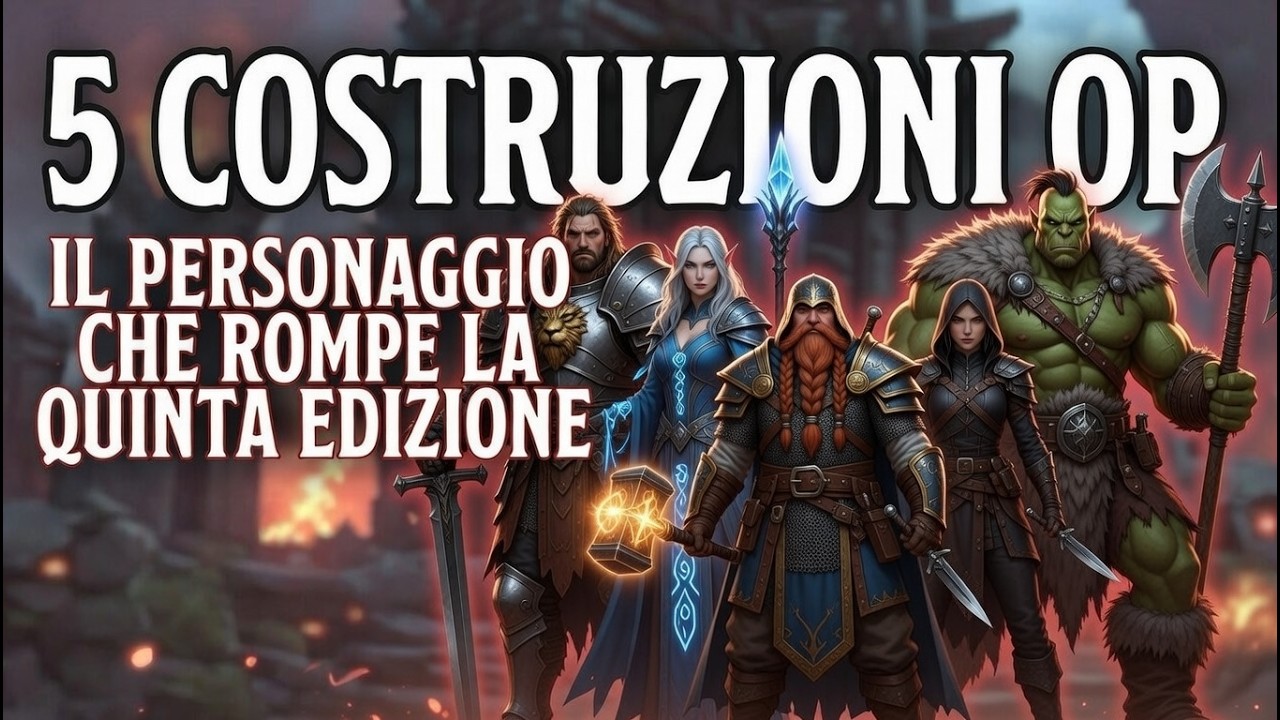 5 Build OP in Dungeons and Dragons - Il Personaggio che spacca nella Quinta Edizione
