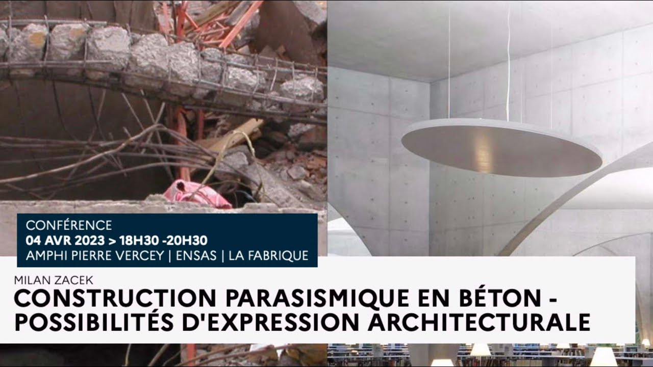 Milan ZACEK - Construction parasismique en béton - possibilités d'expression architecturale