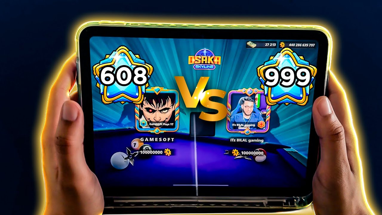 ENFRENTEI O ITZ BILAL GAMING N&Iacute;VEL 999 NA MESA MAIS CARA DO 8 BALL POOL 😱