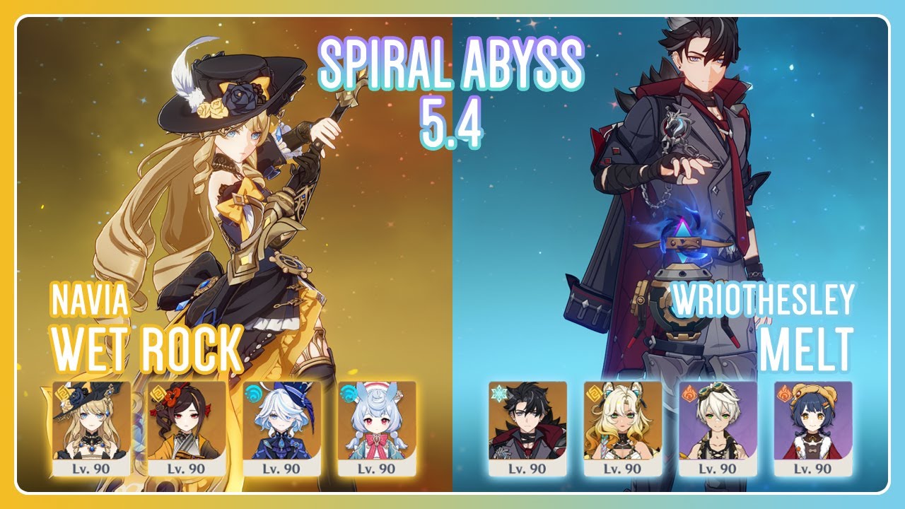 C0 Navia Wet Rock & C0 Wriothesley Melt | Spiral Abyss 5.4 | Genshin Impact