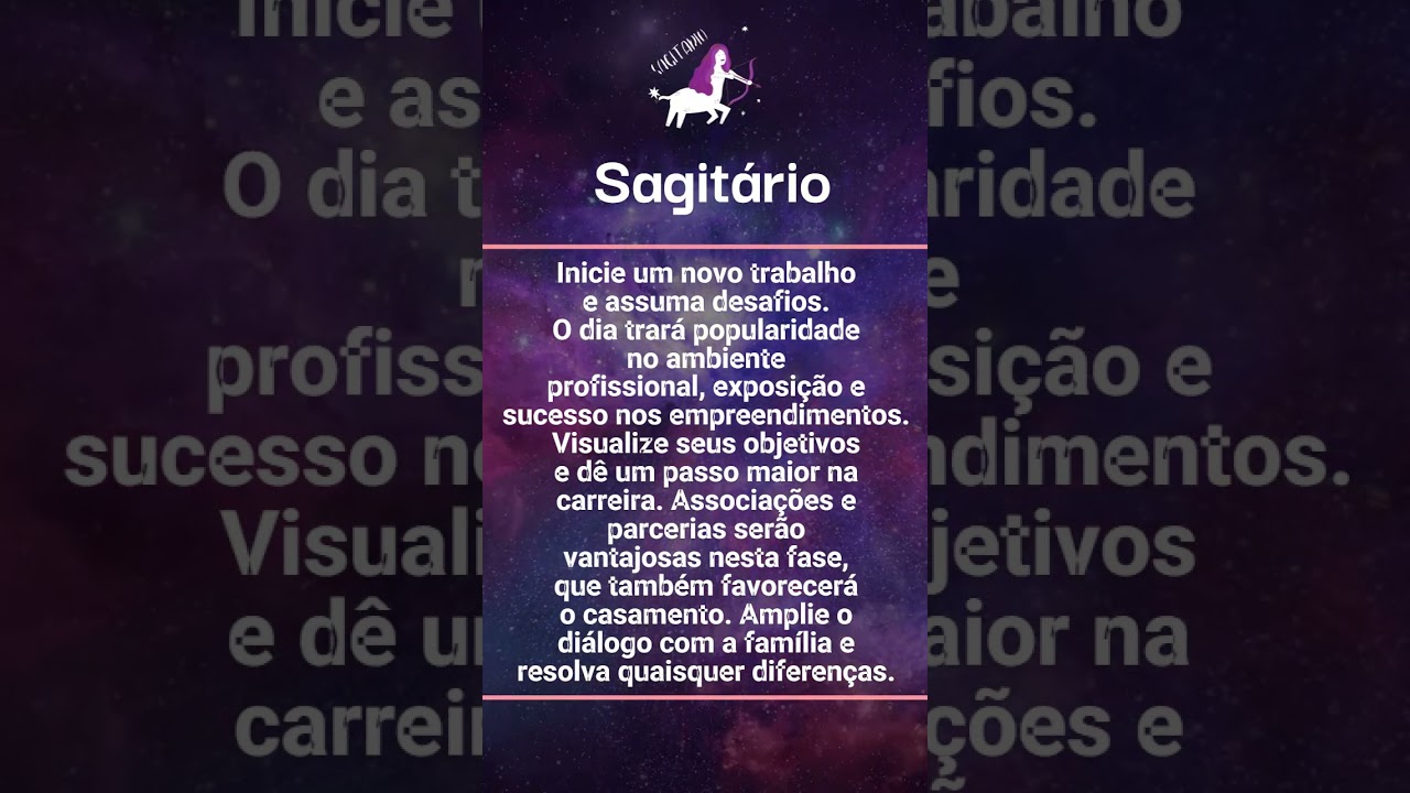 Previs&atilde;o para Sagit&aacute;rio #hor&oacute;scopo #previs&atilde;o #astral #astrologia #sagit&aacute;rio #signos #autoestima