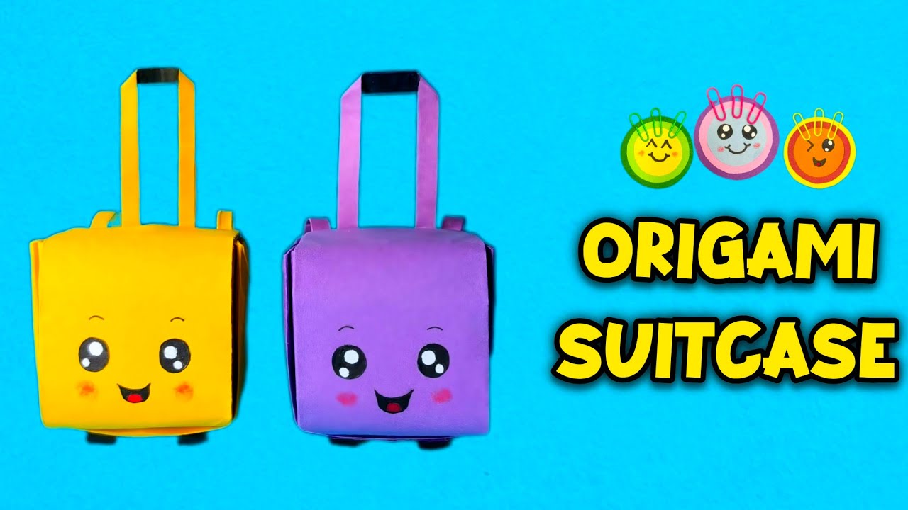 DIY Origami Suitcase Tutorial | Kawaii Paper Craft for Beginners