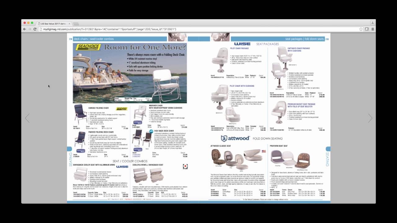 2017 Sea Value Digital Catalog Demo