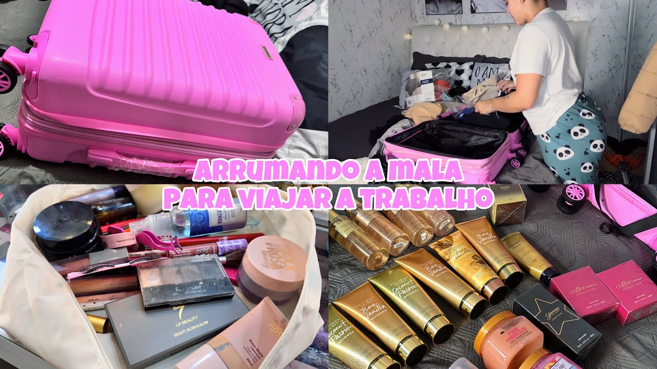 ARRUMANDO A MALA PARA VIAJAR A TRABALHO 🙏🏻🙏🏻🚀🛍️✨| #explorar