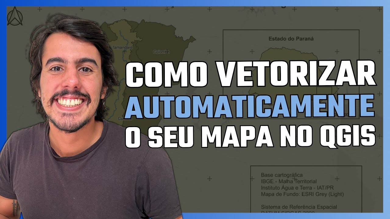 GEORREFERENCIAMENTO E VETORIZAÇÃO POR IA QGIS [TUTORIAL 2024]