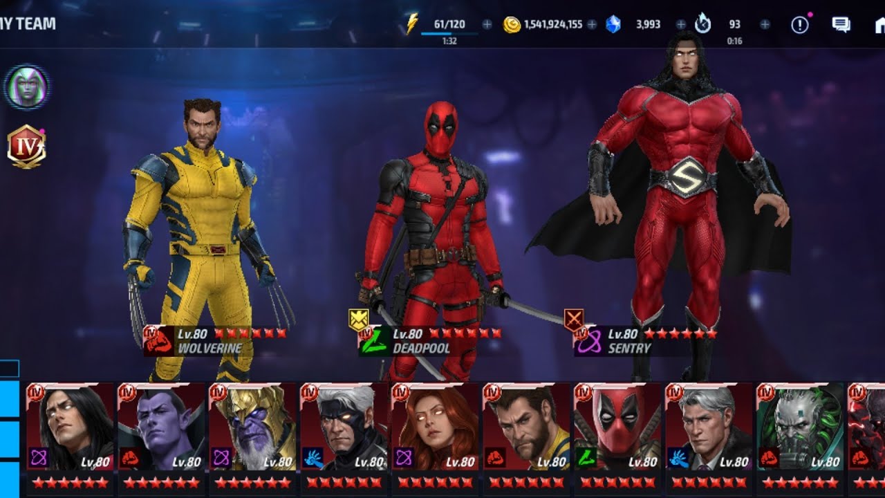 Marvel Future Fight - Timeline Battle - T4 Deadpool and Wolverine - Semi Auto