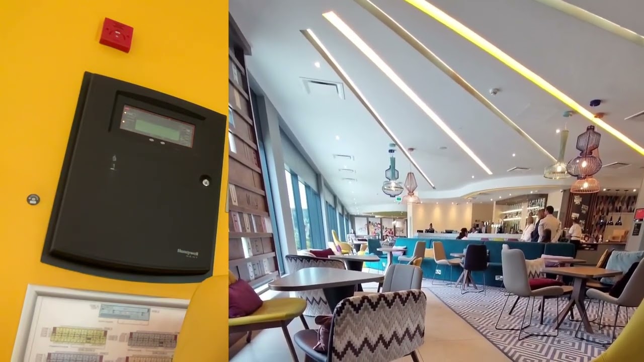 UK Hotel Fire Alarm Test with Panel - Gent Vigilon with VADs