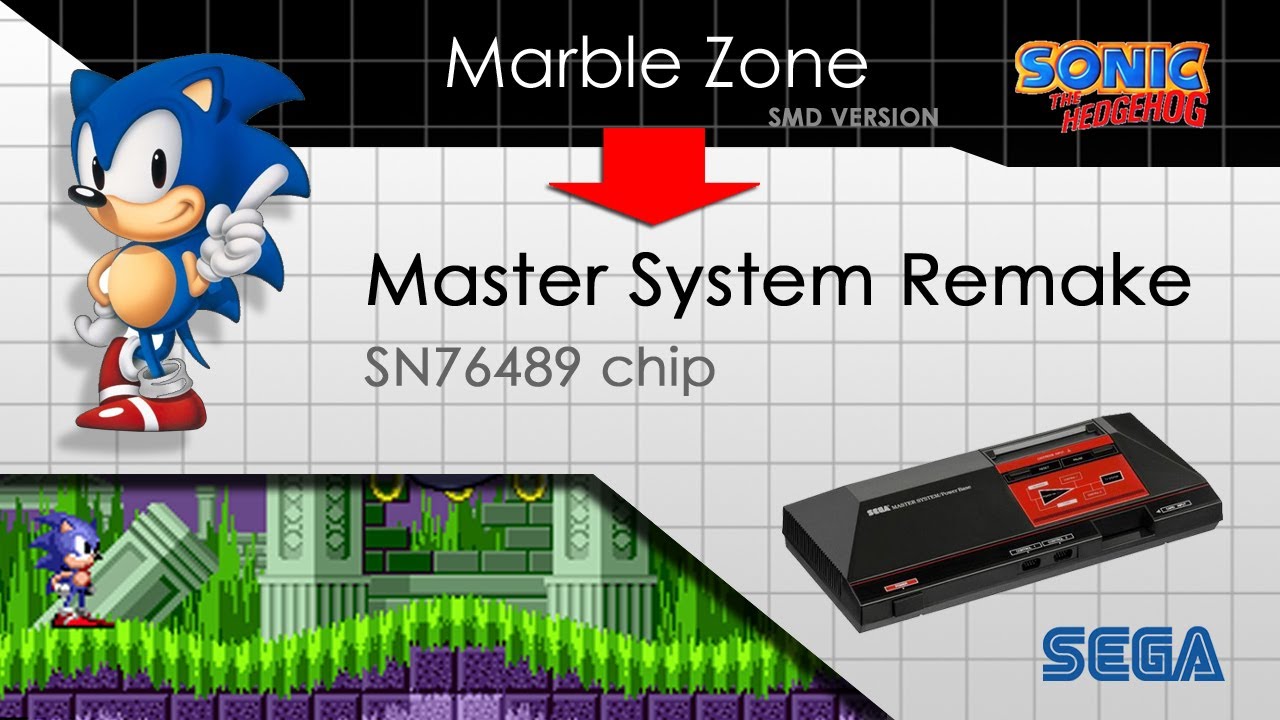 Sonic The Hedgehog (Genesis) - Marble Zone (Remake for Master System) - NBXP (2019)