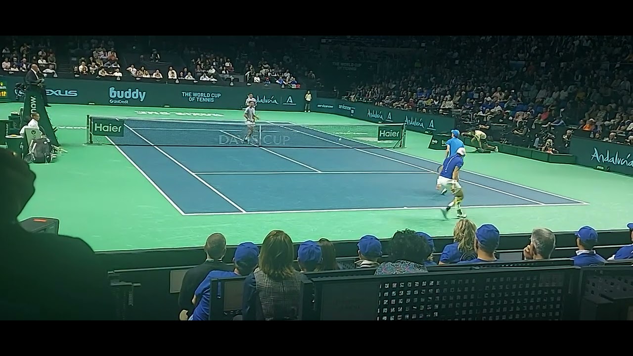 Coppa Davis Malaga Quarto di finale ITALIA-ARGENTINA doppio Sinner-Berrettini 21/11/2024 (parte 2)