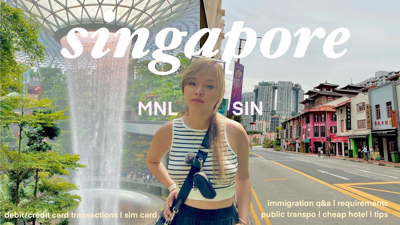 SINGAPORE VLOG 🇸🇬 DIY travel guide, immigration, transportation, cheap hotel, sim card