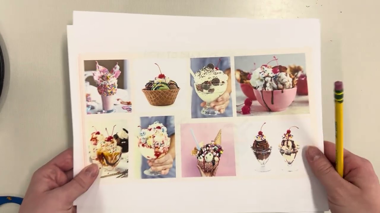 How to Draw an Ice Cream Sundae!